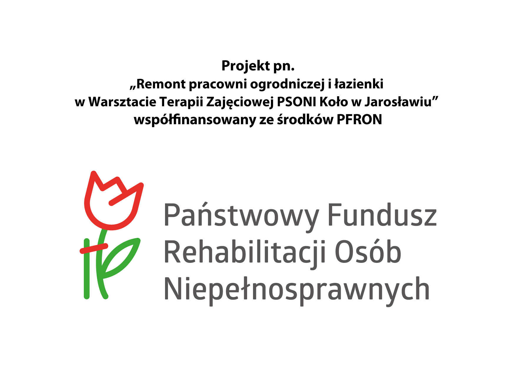 WTZ remont 2025 fundusz PFRON plakat A4