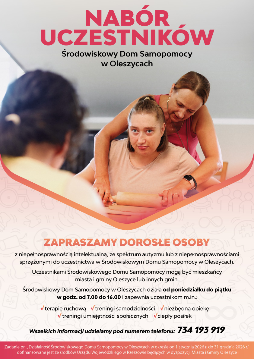 SDS Oleszyce 2026 plakat nabor uczestnikow A3