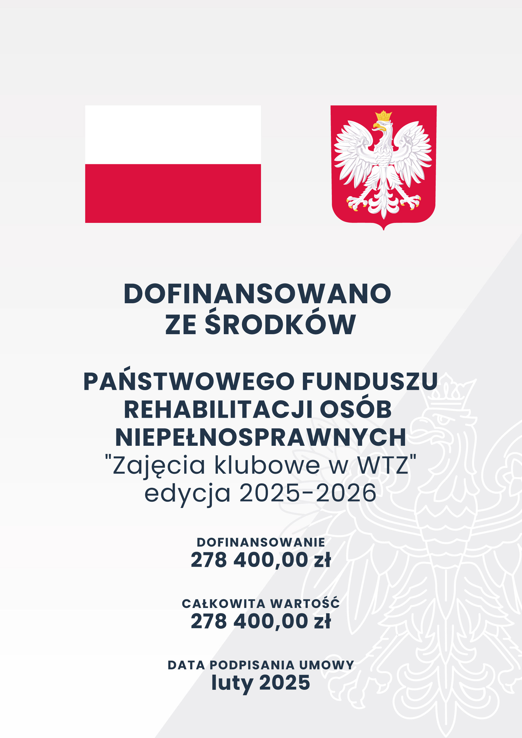 WTZ plakat A3 zajęcia klubowe 2025 fundusz celowy 420x297